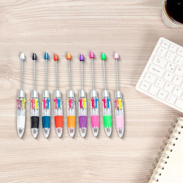 Party Favor 9 pièces Ballpoint Pen Berge Arbre Per stylos Pens 4 Color Ink Rollerball pour les enseignants des écoles Supplies de mariage