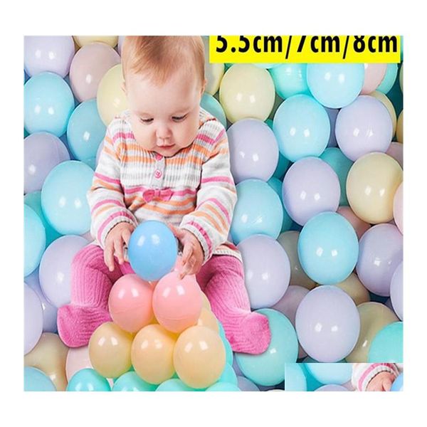 Favor de fiesta Barco americano 5.5Cm 7Cm 8Cm Ecológico Seguro Ocean Ball Regalo Plástico suave Diversión Bebé Niños Natación Pit Toy Pool Wave Diame Otugp