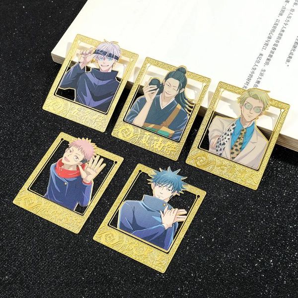 Party Favor Anime Jujutsu Kaisen Figure Bookmark for Women Men Fans Collection Brass Metal Book Mark Lover Birthday Gifts