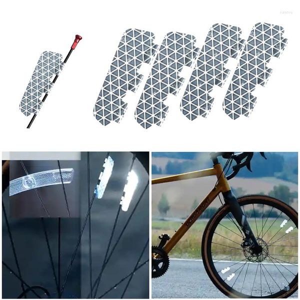 Party Favor Bike Wheel Reflective Mount Clip Warning Bicycle Spoke Réflecteur Lumières Accessoires