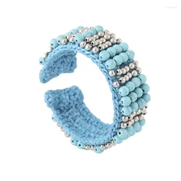 Party Favor Bohemian Designer Custom Charm Bracelet perlé Mode Ouverture Bracelet réglable