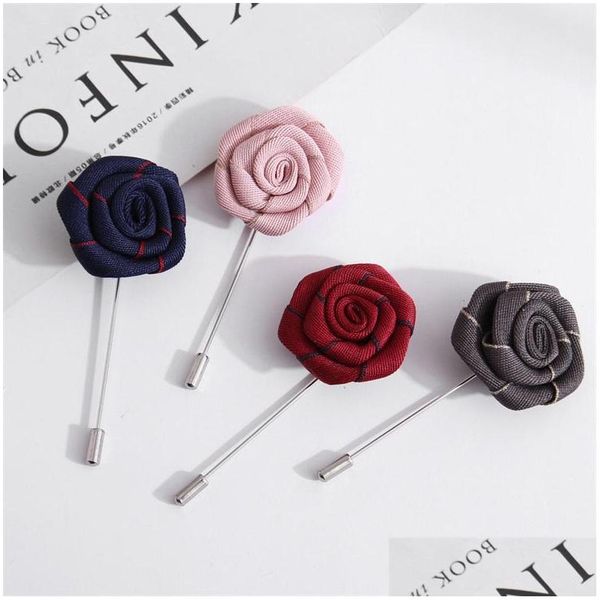 Broche del favor de la fiesta Hombres y mujeres Accesorios de traje de moda Broches de rosas manuales para decoraciones de vestidos de novia 2 2Mx Zz Drop Delivery Dh327