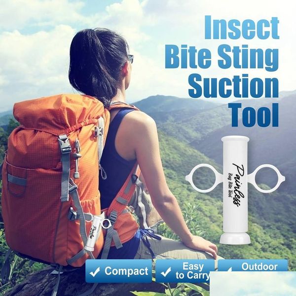 Party Favor Bug Mosquito Bite Tool Extractor Sucker Thing Insect Bee Sting Itch Relief Venom Vacío Succión Drop Delivery Home Garde Dhpca