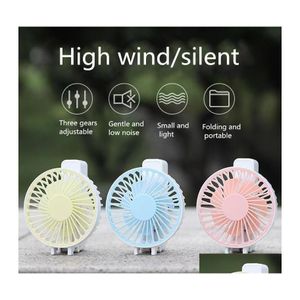 Party Favor cartoon pocket handheld kleine fans usb mini student slaapzaal desktop bracket portablet tabel ventilator airconditioner drop d dhzx0