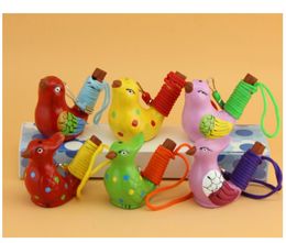 Favor de fiesta Silbato de pájaro de agua de cerámica Spotted Warbler Song Chirps Decoración del hogar para niños Regalos para niños SN4730