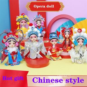 Party Favor Chine jouets Collectionner des souvenirs traditiona opéra Poupées Opéra de Pékin jardin série belle Mini cadeau de mode fait à la main ZC923