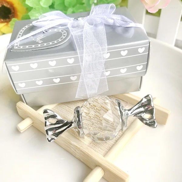 Party Favor Choice Ornements de bonbons en cristal avec boîte-cadeau emballés parfaits pour une fête de naissance, un baptême, un anniversaire, un cadeau de retour, 1 pièce