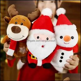 Favor de fiesta Navidad Peluche Juguete Lindo Pequeño Ciervo Muñeca Día de San Valentín Ángel Muñecas Slee Almohada Suave Animales Rellenos Calmante Regalo Drop Otlhb