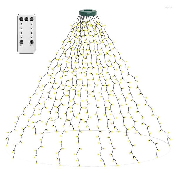 El árbol de navidad del favor de fiesta enciende 400 LED con la función de memoria 6.6FT X 16 enchufe blanco de los E.E.U.U.