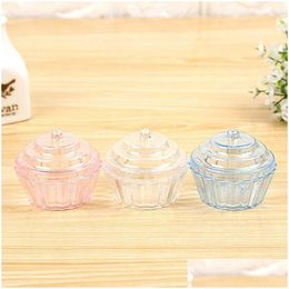 Party Favor Clear Mini Gâteau Stand Cupcake Faveur Boîte De Bonbons De Mariage Conteneur D'anniversaire En Plastique Partie Traiter Boîtes De Nourriture Faveurs Za4975 Dro Dh5Sz