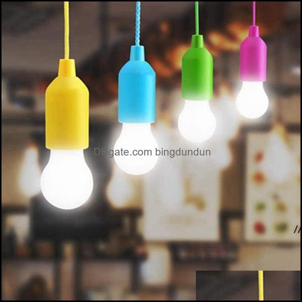 Fête favorise la couleur de couleur LED PL Cord Light Home Impmente les lampes suspendues MTI Colorf BB Kids Tent Decor Portable Drop Livilar Garden OT95W