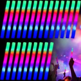 Partij gunst kleurrijke spons schuim fluorescerende staaf partij decoratie licht stok rekwisieten concert reageren op hulp Flash Stick