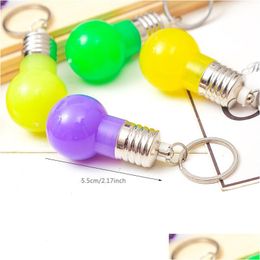 Favor de fiesta Cambio de color Llavero con luz LED Mini Bb Antorcha Llavero Bbs Colorf Luces Llavero Juguete de regalo Dbc Dh1093 Entrega de la gota Ho Dhapc