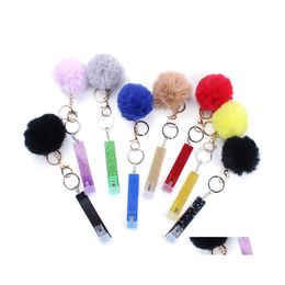 Party Favor Colourf Bank Cards Grabber Pendentif Clé Boucle Party Favor Contactless Long Nail Atm Outil Porte-clés Pompon Femmes 5 5Qy Q2 Dhfm9