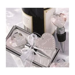 Feest voorstander van creatieve Crystal Wine Stopper Travel Theme Wedding Gunsten voor Guest Bottle Stoppers Small Gift Romantic Design 8 5SF ZZ DH2BZ