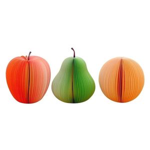 Party Favor Creative Fruit Shape Notes Paper Cute Apple Lemon Peer Stberry Memo Pad Sticky School Office Supply Drop Delivery Home G Dhcr5