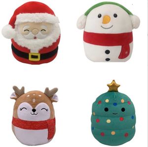 Nieuw 20 cm Kid Toys Cute Plush Dolls Santa Claus Elk Snowman Mushroom Bird Soft Push Pillow Children Christmas Toy
