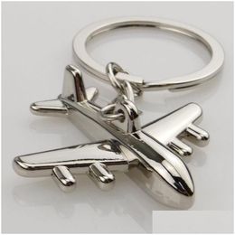 Feest voorkeur Creative Mini Air Plane Metal Alloy Keychains Keyring Christmas Birthday Wedding Cadeau 3D Hanger ZA4533 Drop Delivery Ho DH89V