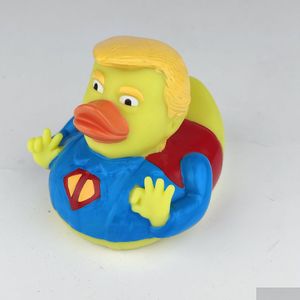 Fête favorable PVC PVC MAGA Trump Duck Bath Floating Water Toy Supplies Funny Toys Gift Drop Livrot Home Garden Festive Event DH4WF