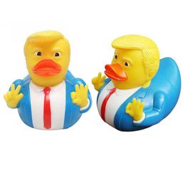 Fête Favor Creative PVC Trump Duck Bath Bath Floating Water Toy Supplies Funny Toys Gift Drop Livrot Home Garden Festive Event Dhz9i