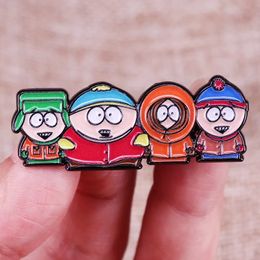 Feest voorstander van schattige anime films spellen harde email pins metal cartoon broche backpack hoed zak kraag reversbadges schattige jongen accessoire