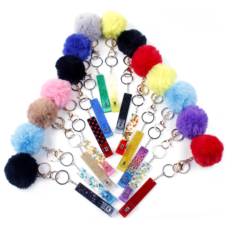 Party Favor Cute Credit Card Puller Key Rings Acrylic Debit Bank Card Grabber for Long Nail Atm Keychain Cards Clip Nails tools