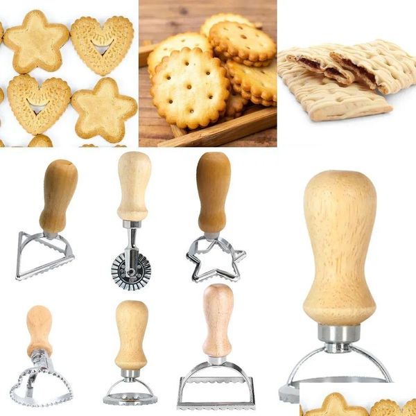 Party Favor Cutter Accueil Pâtes Presse Cuisine Kit de fixation Maker Moule Outil Ravioli Timbre Pâtisserie Roue Set Gâteau Gg0531 Drop Livraison GA Dhwkp