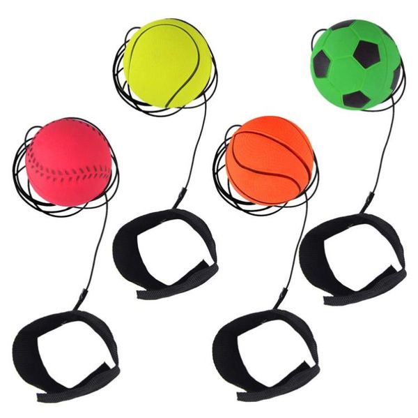 Favor de fiesta Descompresión Juguete Muñeca Banda Elástica Diversión Bouncy Fluorescente Goma Bola Juego de Mesa Divertido Elásticos Bolas Entrenamiento Antiestrés Color Aleatorio SN4407