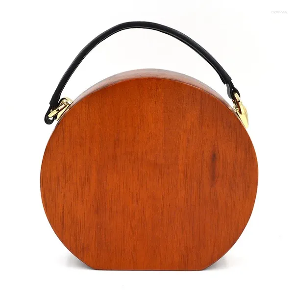 Fête favorable Designer Sac de soirée en bois vintage Sac à main de mariage pour femmes