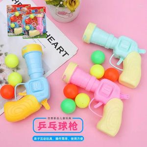 Party Favor Elastic Table Tennis Gun For Kids Children's Shooting Toy Boys and Girls Award Gift