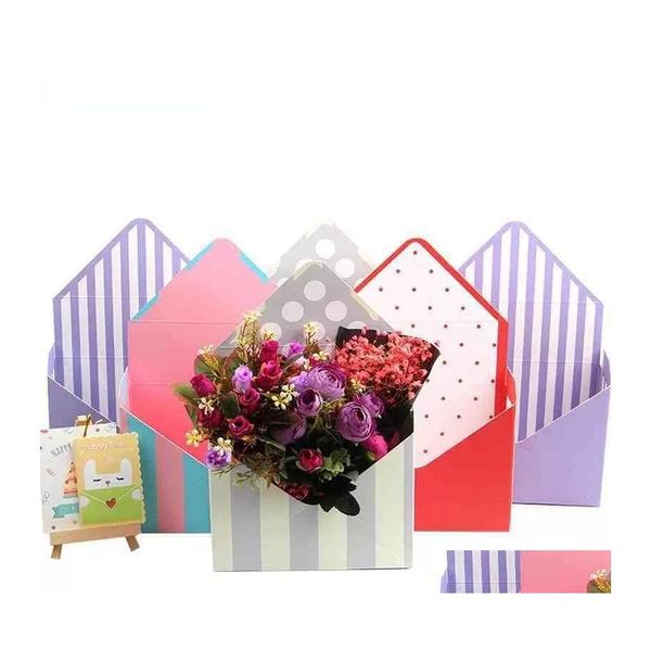 Party Favor Enveloppe Fold Flower Box Mini Type Mariage Engagement Décoration Saint Valentin Drop Livraison Maison Jardin Festive Supplie Dhviu