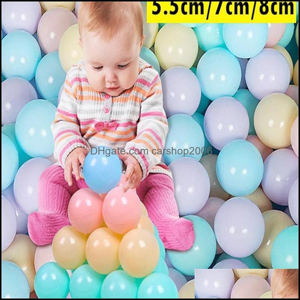 Party Favor Fournitures d'événements Festive Home Garden American Ship 5.5Cm 7Cm 8Cm Eco-Friendly Safe Ocean Ball Cadeau Plastique Souple Amusant Bébé Enfants SW