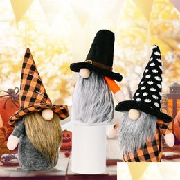 Feest gunst gezichtsloze rudolph pluche knuffel Halloween feestbenodigdheden lange snorhaar kabouters plaid bat elf poppen kinderen geschenken winkel m dhqkh