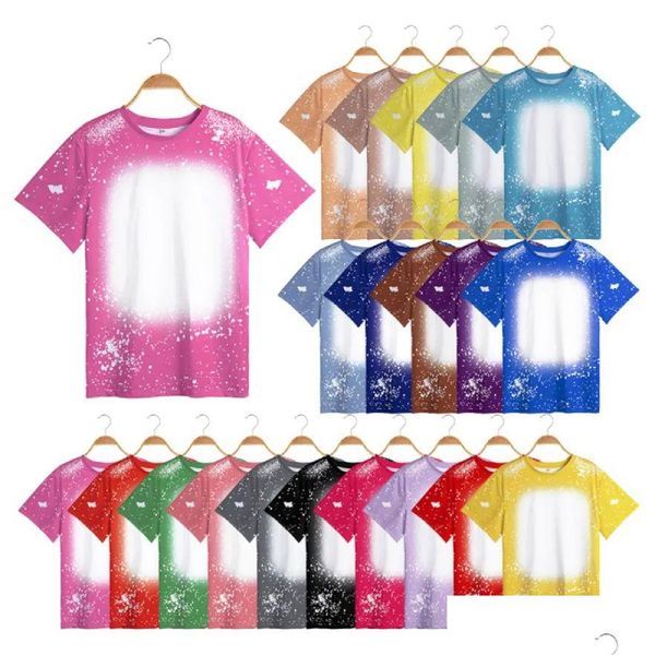 Party Favor Famille Correspondant Tenues Sublimation Blancs Pour Imprimer P O Vêtements Parent-Enfant T-Shirt Anniversaire Tee Tops Casual Tshirt Dh0Kb