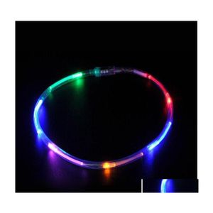 Favor de fiesta Moda 6 LED Collar Ilumine Navidad y Año Regalo Favores Decoración para Adts o Niños Glow Supplies Za4589 Drop Deli Del Dhz5L