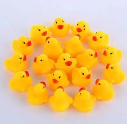 Favor de la fiesta Baño de moda Agua Pato juguete bebé pequeño pato mini patos de goma amarillo niños Regalos de playa de natación 2024