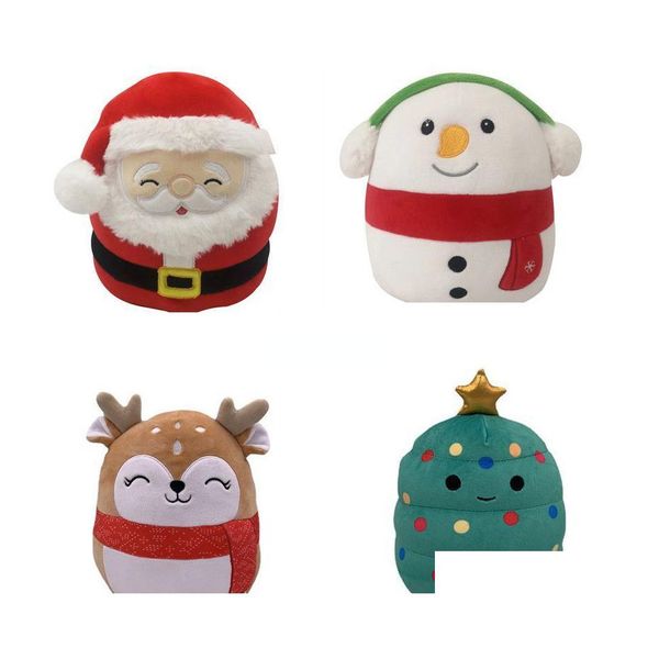 Favor de fiesta Fedex 20 Cm Squish Mallo Juguete de peluche Papá Noel Muñeco de nieve Árbol de Navidad Regalo para niños Entrega directa Hogar Jardín Festivo S Dhyui