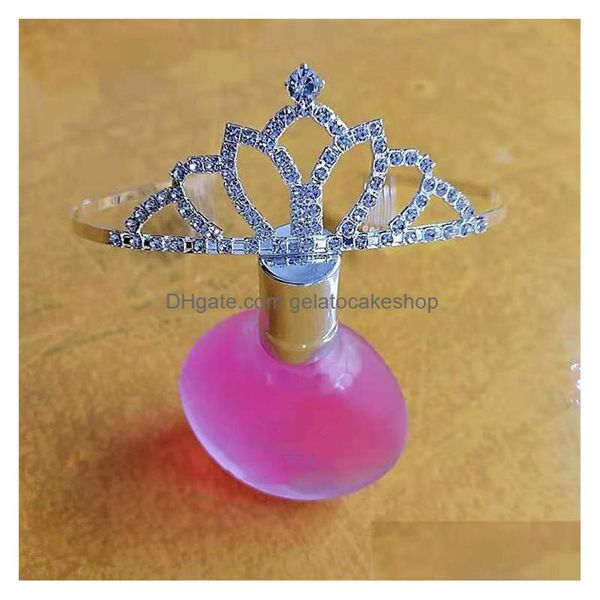 Party Favor Festive Brillant Cristal Filles Anniversaire Couronnes Pageant Sier Plaqué Couronne Bandeau Diadèmes Accessoires Lt017 Drop Delivery Ho Dhyft