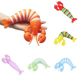 feest gunst fidget speelgoed 3d slakken kreeft reliëf anti-anxiety sensory speelgoed kerstkist grappige kinderen cadeaus