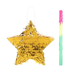 Feest gunst Fiesta Golden Star -vormige Pinata traditionele Mexicaanse thema hanger