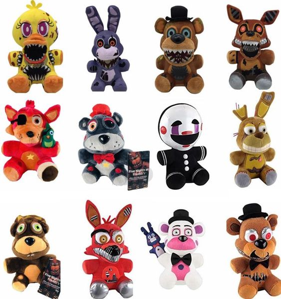 faveur du parti Jeu Cinq Nuits à Freddy039s FNAF Jouets En Peluche Poupée En Peluche Animal Doux Freddy Ours Foxy Springtrap Plushie Figure 9856064