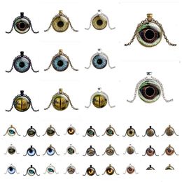 Party Favor Cadeau Animal Eye Modèle Temps Gem Alliage Dragon Gemstone Pendentif Collier En Gros Drop Livraison Maison Jardin Festif Supp Dhral