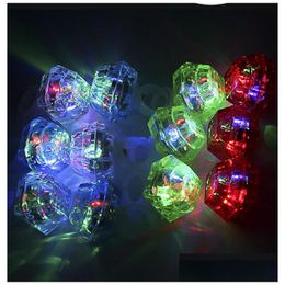 Party Favor Gigantic Diamond Lightup Ring Glow Led Clignotant Party Favors Pour Enfants Adts Événement Décorations De Vacances Drop Delivery Home Dhrd8