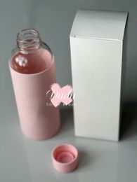 fête favorise les verres à eau couverture en silicone avec lettre de lettre de beaute