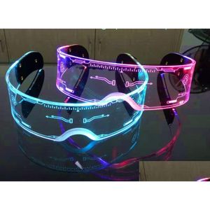 Party Favor Glowing Light Up Lunettes Clignotant Party Favor Punk Led Lunettes Lumineuses 7 Couleurs Pour La Danse Halloween Cosplay Bar Club Ca Dhokg