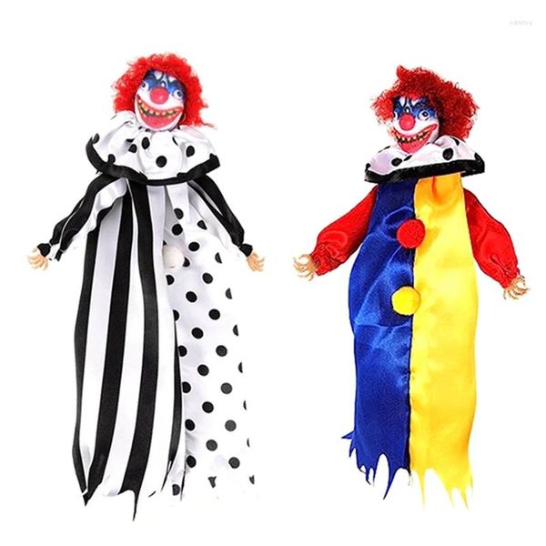 Party Favor Halloween Décoration Suspendue Clown Poupée Maison Hantée Pendentif Horrible Décor Coloré