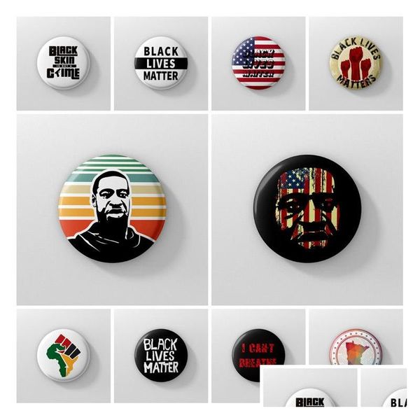 Party Favor I Cant Breathe Badge Black Lives Matter Pin Alliage George Floyd Broche American Parade 13Style T2I51031 Drop Delivery Hom Dhp43