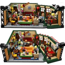 Party Favor in Stock Classic TV American Friends Central Perk Cafe Fit Lepining Model Building Blocs Bricks 21319 Cadeaux de jouets