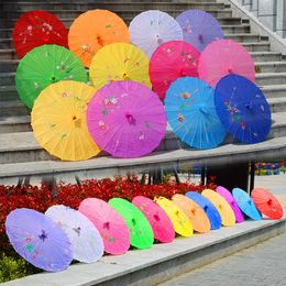 Volwassenen Grootte Japanse Chinese Paraplu Oosterse Parasol handgemaakte Stof Paraplu Voor Bruiloft Fotografie Decoratie Paraplu Q26