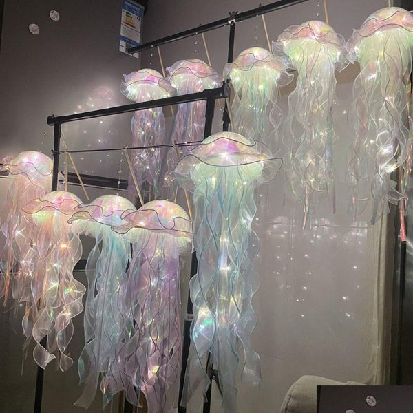 Party Favor Jellyfish Lampe Push Creative Portable DIY Petit cadeau en gros Drop Livraison Maison Jardin Fournitures de fête Événement DHE0I